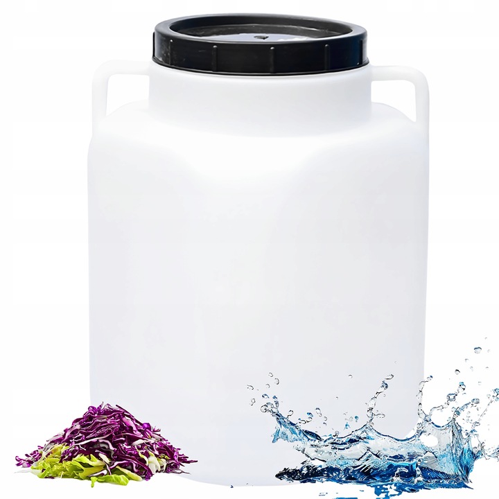 BECZKA 50L ZBIORNIK POJEMNIK NA DESZCZÓWKĘ WODĘ DO KISZENIA PLASTIKOWA