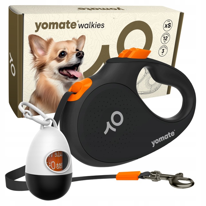 MAŁY PIES do 12 KG - LEKKA WYGODNA SMYCZ AUTOMATYCZNA dla PSA ZWIJANA TAŚMA