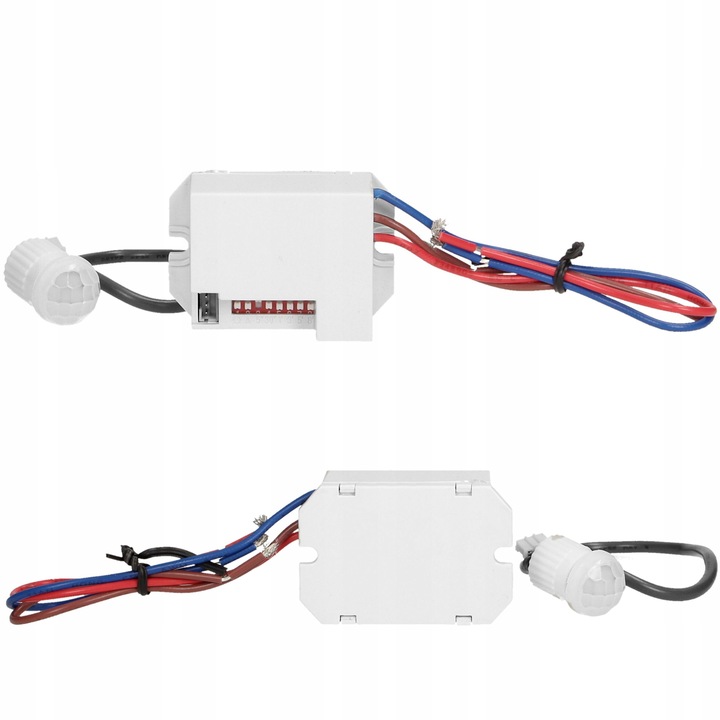 CZUJNIK RUCHU Z ZEWNĘTRZNYM SENSOREM 360° LED SONDA ZMIERZCHU PIR 230V MINI