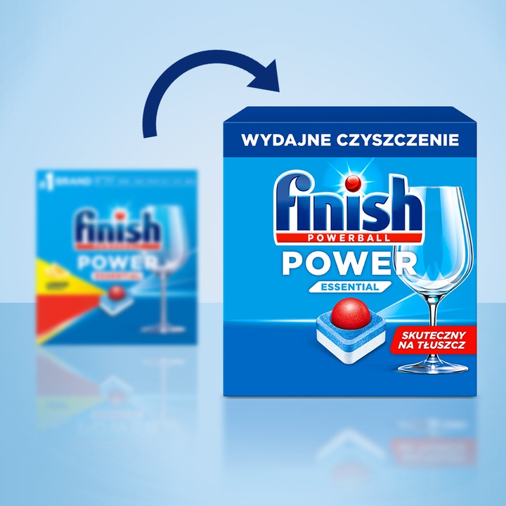Finish Power Essential Tabletki do Zmywarki Naczyń Lemon Cytryna 80 sztuk