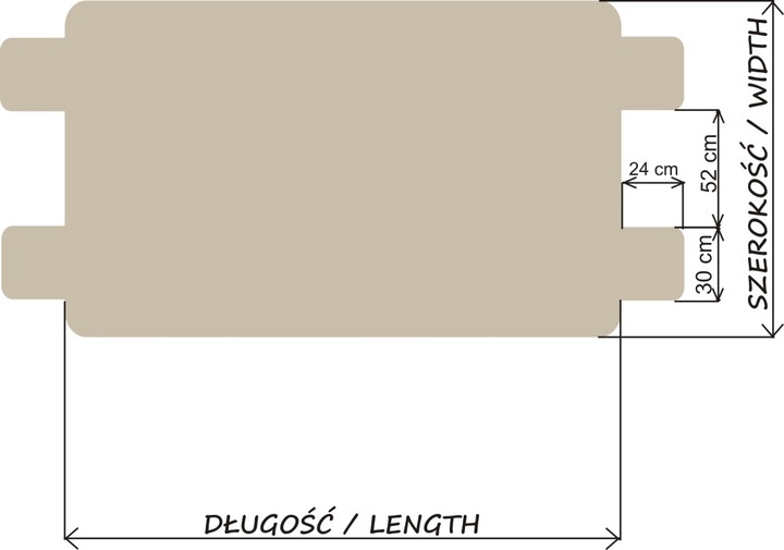 Pokrowiec transporter psa mata do samochodu 190cm