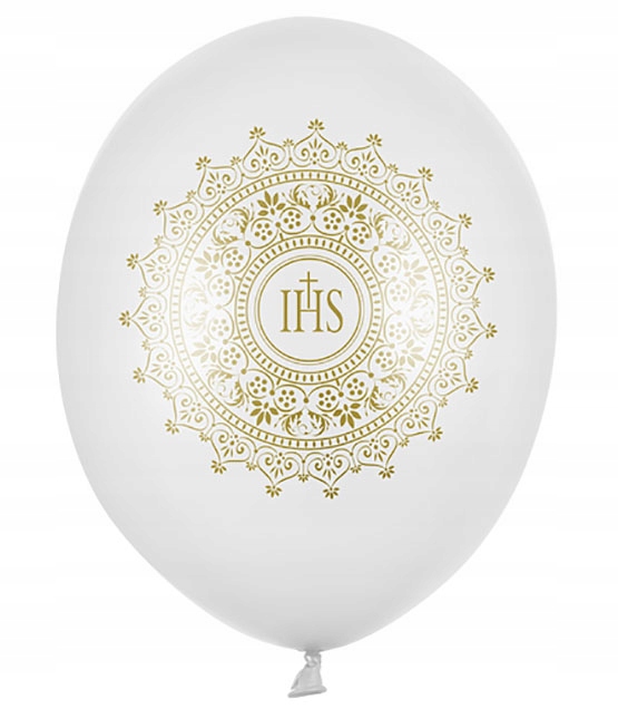 BALONY KOMUNIJNE x10 XXL dekoracja na pierwszą komunię komunia święta białe