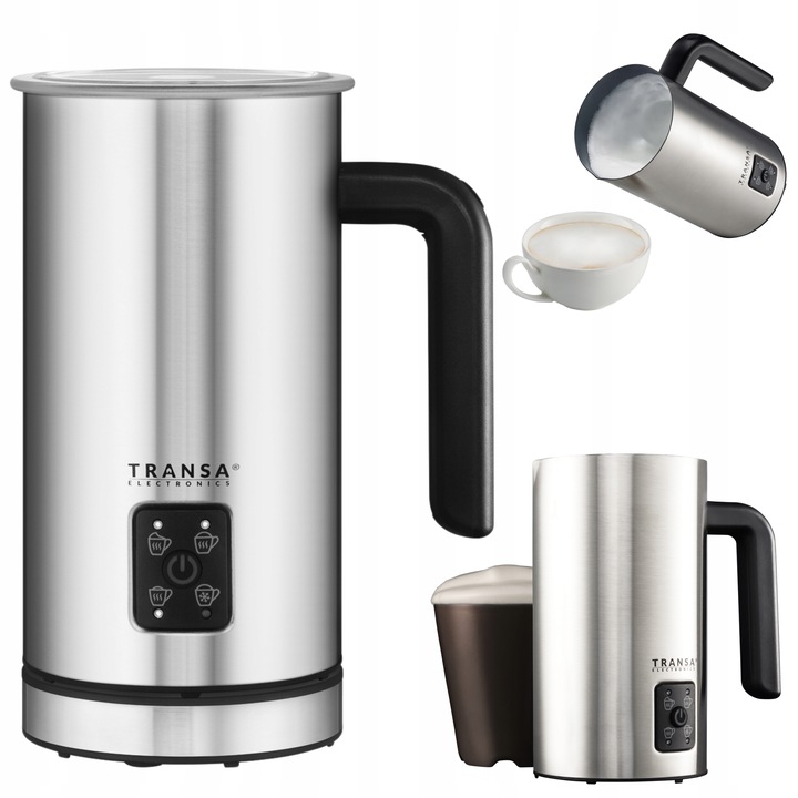 Spieniacz do mleka z PODGRZEWACZEM 2 MIESZADEŁKA 4 TRYBY SPIENIANIA