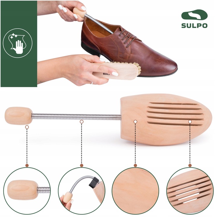 Prawidła do butów drewniane sprężynowe do rozciągania obuwia rozmiar