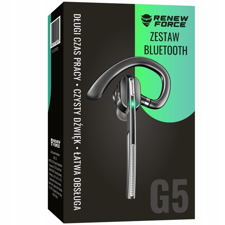 SŁUCHAWKA BLUETOOTH DLA KIEROWCY DO TELEFONU ROZMÓW BEZPRZEWODOWA ZESTAW