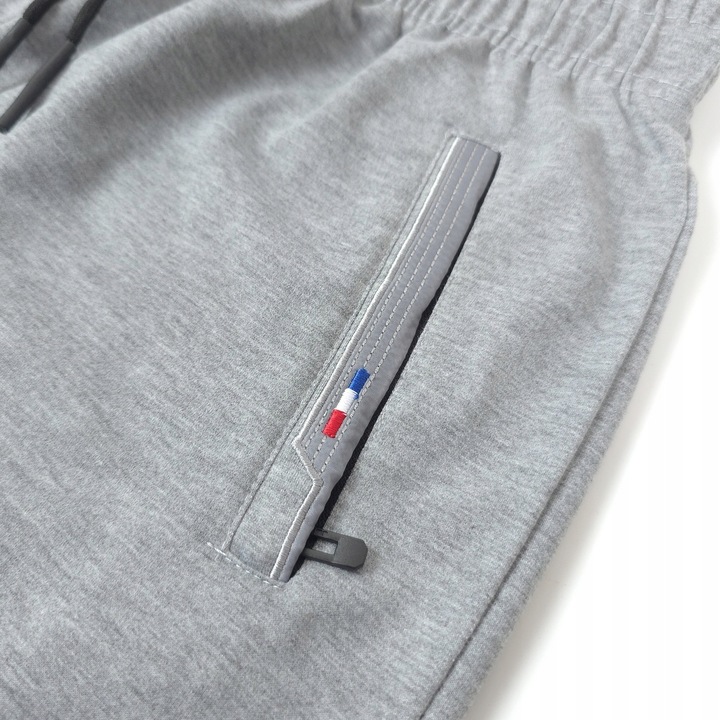 SPODENKI KRÓTKIE męskie DRESOWE z KIESZENIAMI na ZAMEK dresy szorty FR, M