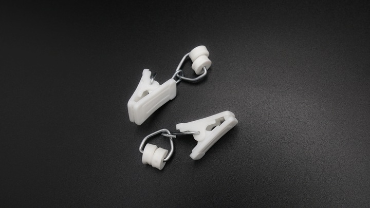 Żabki do karniszy aluminiowych - 100 szt.