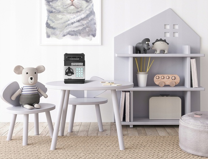 SKARBONKA SEJF Wpłatomat Monet Banknotów na PIN