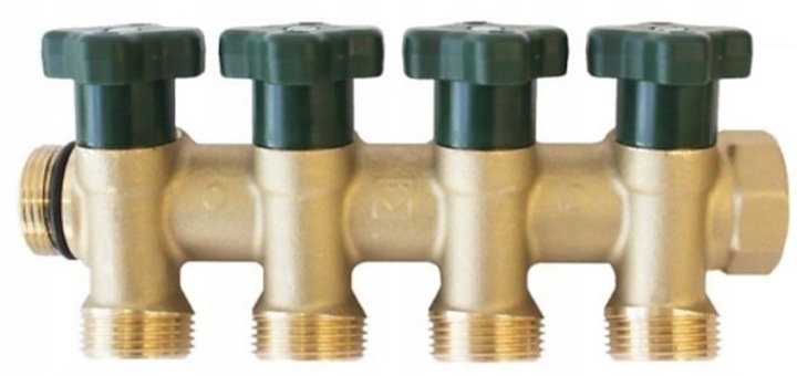 ROZDZIELACZ MOSIĘŻNY 4 OBWODY DO WODY UŻYTKOWEJ PITNEJ HERZ T-LESS