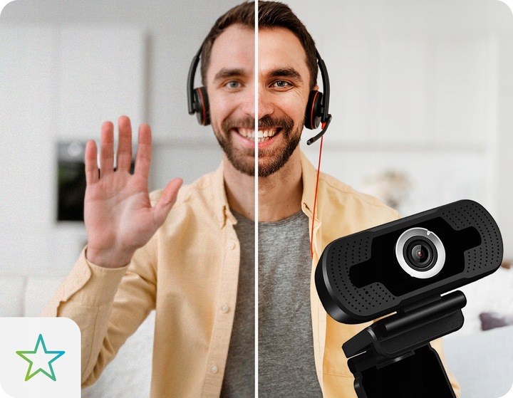 KAMERA INTERNETOWA KAMERKA USB FULL HD MIKROFON