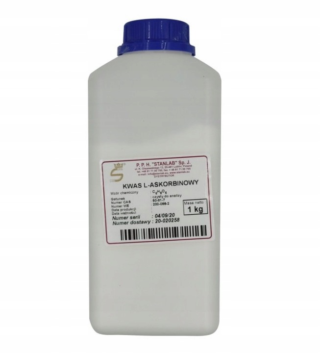 WITAMINA C 1kg 1000g KWAS LASKORBINOWY STANLAB CZDA