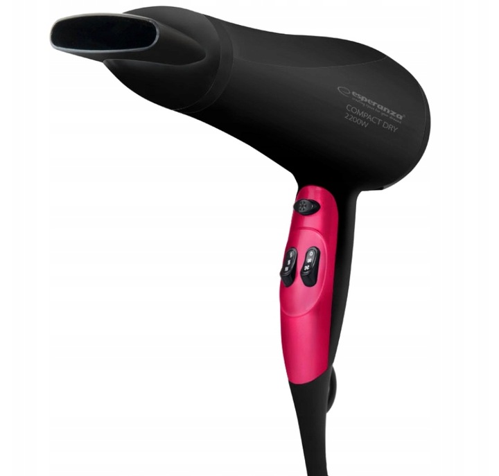 SUSZARKA DO WŁOSÓW ZIMNY NAWIEW + KOŃCÓWKA 3 TRYBY 2200W