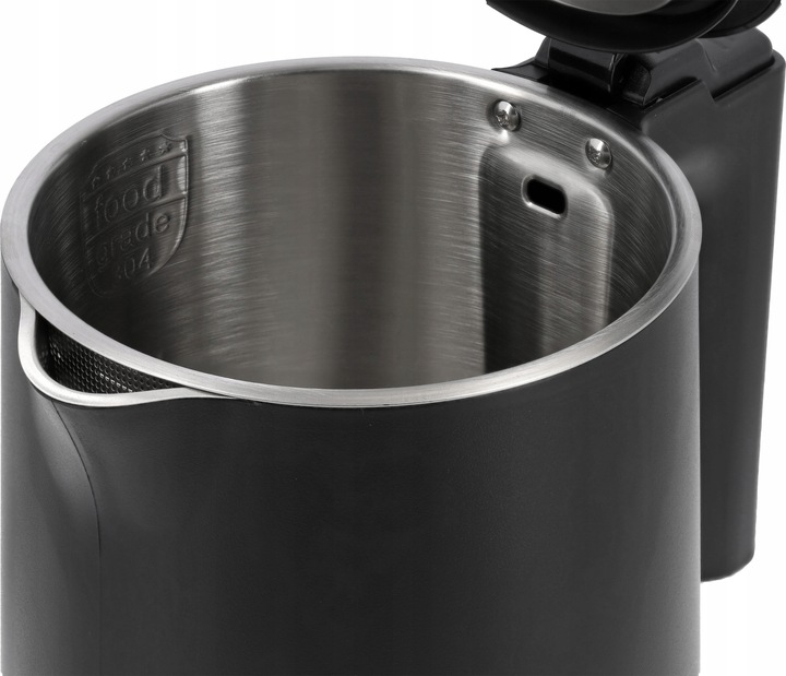 CZAJNIK ELEKTRYCZNY LUND 2200W 1,5L CZARNY PODWÓJNE ŚCIANKI