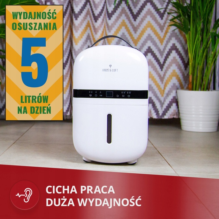 Osuszacz powietrza pochłaniacz wilgoci 5l/24 h Haus & Luft HL-OS-05