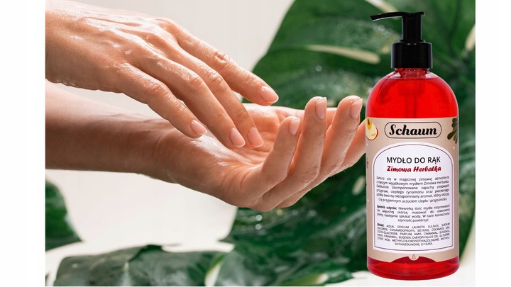 Mydło w płynie do rąk KREMOWE Wydajne Jabłko Cynamon Jesienne Zimowe 500ml