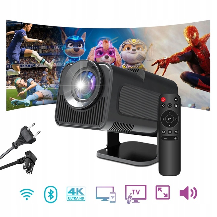PROJEKTOR RZUTNIK PRZENOŚNY HY320 MINI SMART HD LED ANDROID WiFi TV