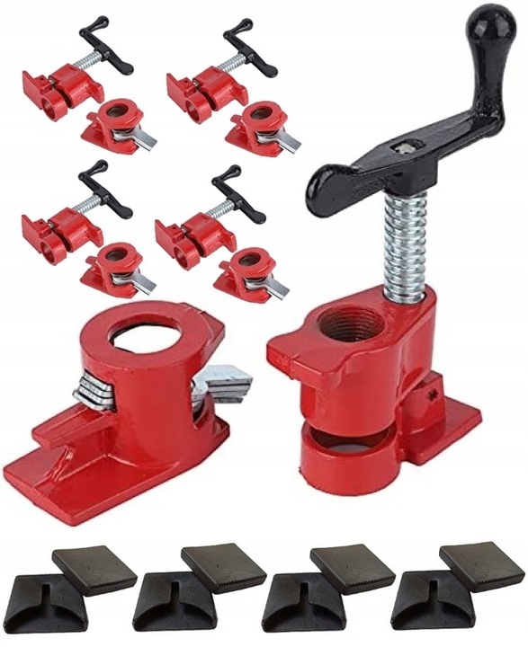 ŚCISK STOLARSKI RUROWY BEZKOŃCOWY 3/4" ZACISK 4SZT