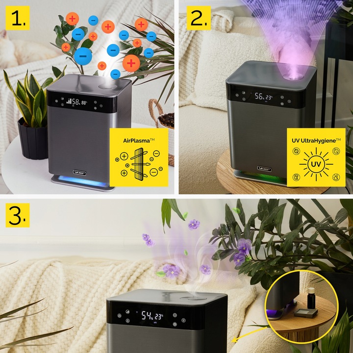 Nawilżacz powietrza 5w1 Oczyszcza Jonizator Yoer Automatyczny