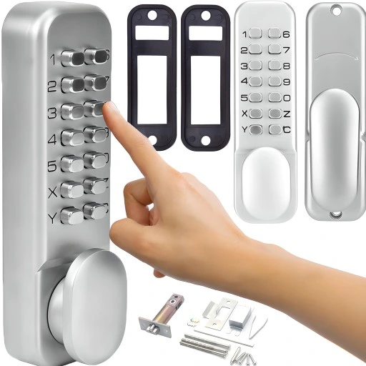 KLAMKA ZAMEK SZYFROWY MECHANICZNY KOD BEZ BATERII