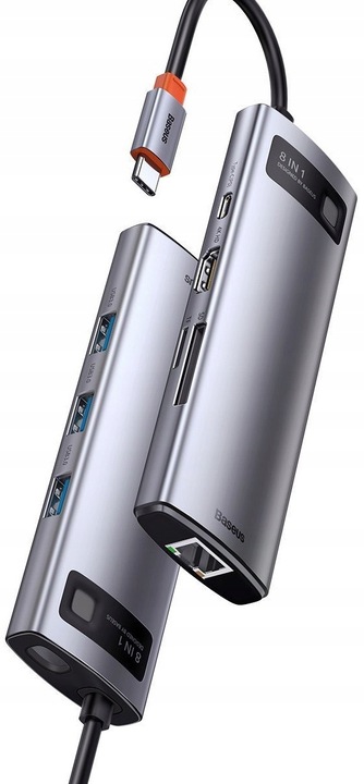 Stacja dokująca BASEUS Metal Gleam 8w1