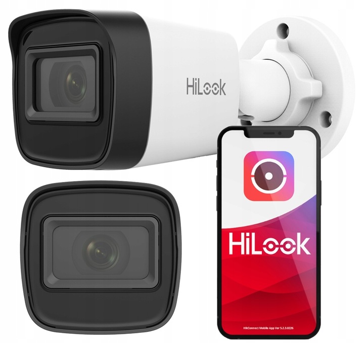 Kamera IP 4MPx 2K+ IPCAM-B4-P Zewnętrzna PoE HiLook by Hikvision H.265+