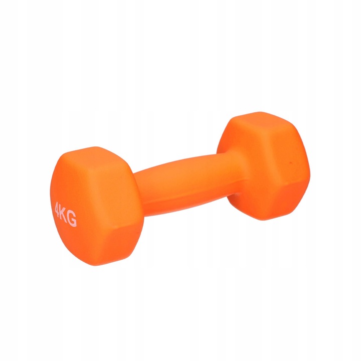 HANTLE bitumiczne ZESTAW 2x4kg CIĘŻARKI DO ĆWICZEŃ yellowSPORT POMARAŃCZOWE