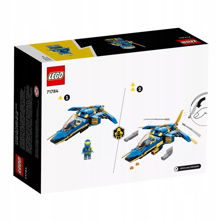 LEGO NINJAGO Odrzutowiec ponaddźw. Jay'a EVO 71784