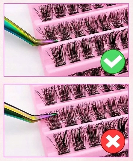 GLOVIS Rzęsy Bondingowe Zestaw do Samodzielnej Aplikacji + Klej do