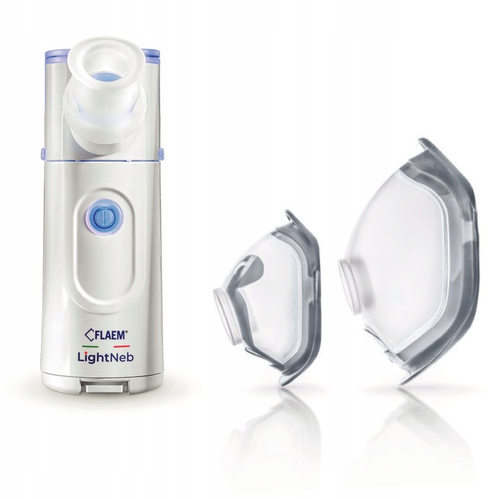 INHALATOR MEMBRANOWY SIATECZKOWY FLAEM LIGHTNEB PRZENOŚNY TRYB NOCNY CICHY