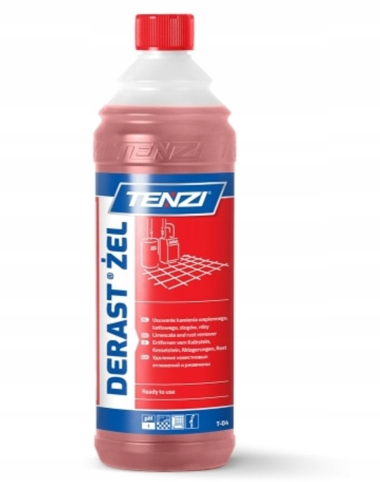 Żel Derast odrdzewianie odkamienianie zniszczonych urządzeń sanitarnych 1l