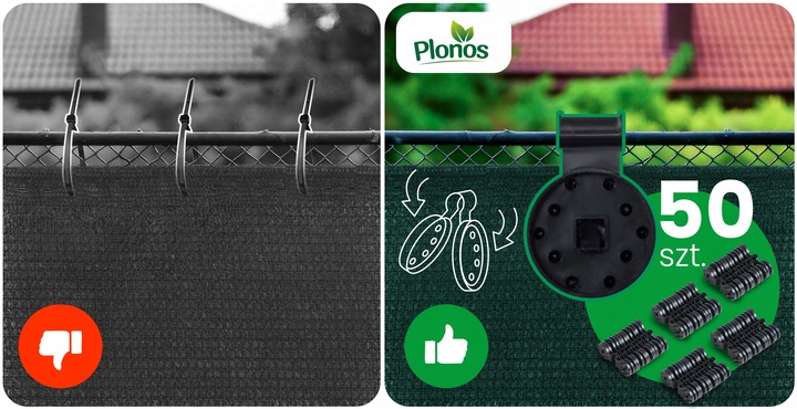 SIATKA CIENIUJĄCA 1,5x50m MASKUJĄCA MATA NA PŁOT OGRODZENIE OSŁONA 90%