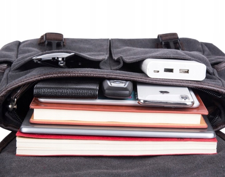 TORBA MĘSKA na ramię do pracy, szkoły A4 canvas+ GRATIS :)