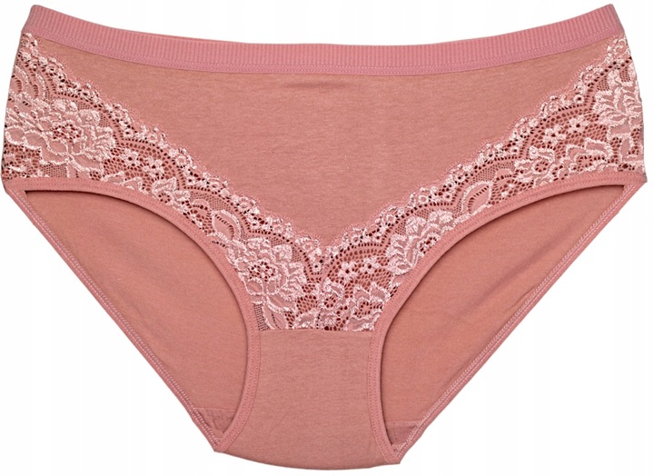 MAJTKI damskie bawełniane KORONKOWE BAWEŁNA figi rozmiar 3XL x 6 sztuk