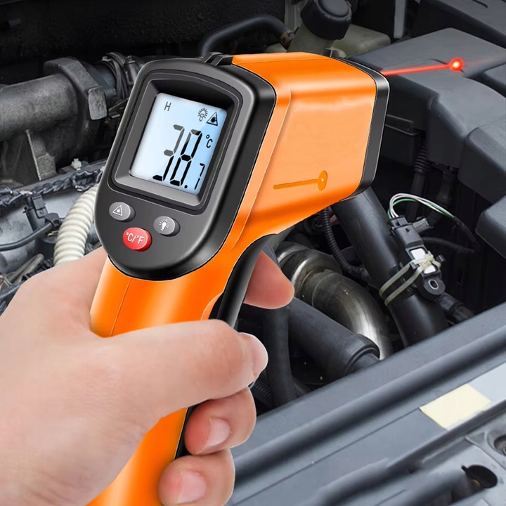 MIERNIK PIROMETR LASEROWY TEMPERATURY TERMOMETR BEZDOTYKOWY -50 +550 WH550