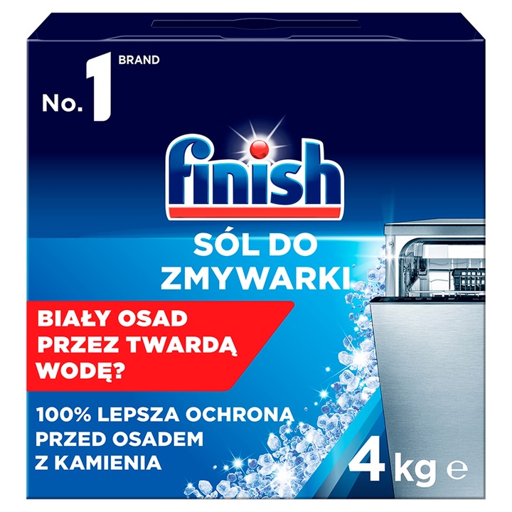Finish sól do zmywarki ochronna gruboziarnista do zmiękczania wody 4 kg