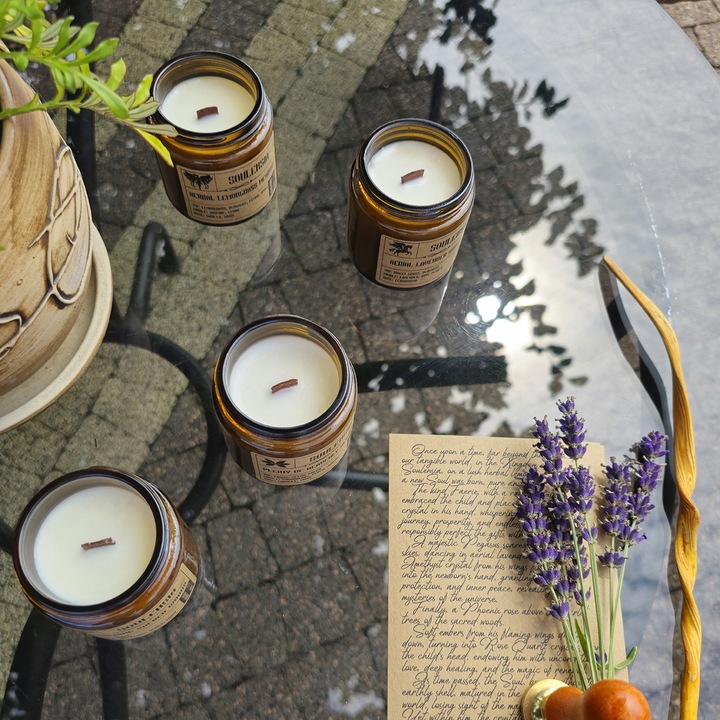 Świece Zapachowa Sojowe w Szkle, handmade, eco Zestaw 4x Świeczka 100