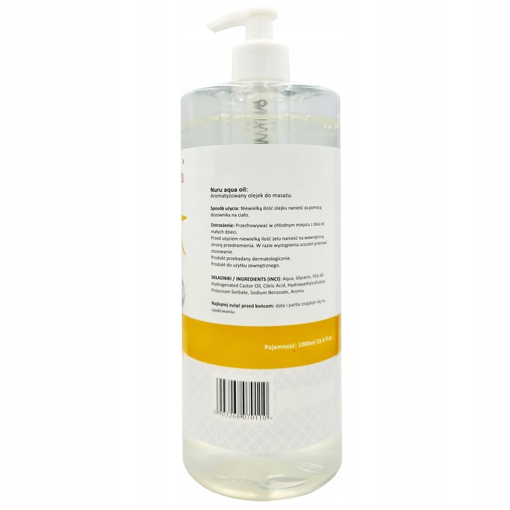 ŻEL DO MASAŻU EROTYCZNEGO Na Bazie Wody Nie Lepi Się Zapewnia Doznania