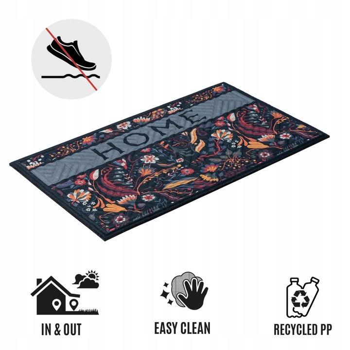 WYCIERACZKA WEJŚCIOWA HOME 45x75 cm POD DRZWI do BUTÓW GRUBA I SOLIDNA