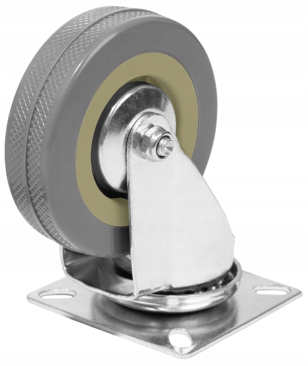 KÓŁKA MEBLOWE OBROTOWE GUMOWE CICHE KOŁA ŁOŻYSKOWANE ZESTAW 4 KÓŁEK