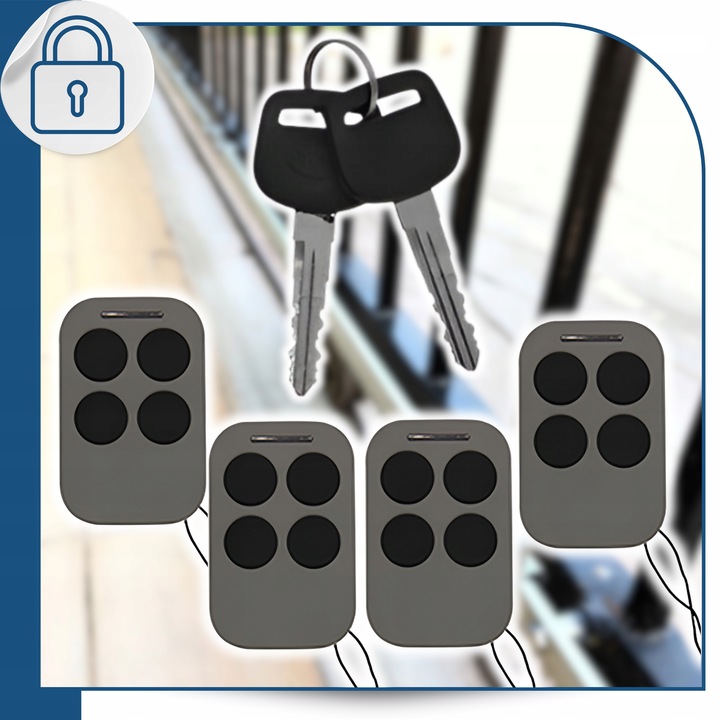 Zestaw do Bramy Dwuskrzydłowej DE200 2x2m 300kg WiFI Fotokomórka 4xPilot