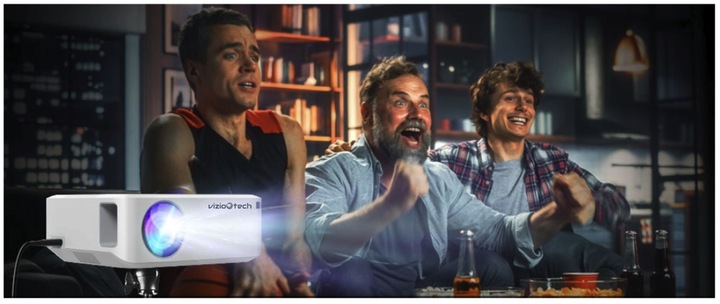 Projektor Rzutnik Full HD 4K 12000lm WiFi Android + Torba + Kabel HDMI