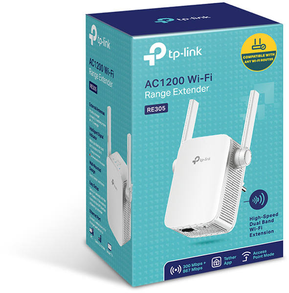 Wzmacniacz sieci TP-LINK DualBand AC1200 (RE305)