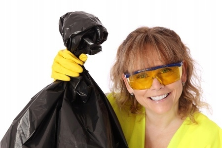 Worki na śmieci czarne do segregacji LDPE BARDZO MOCNE 120L x 100