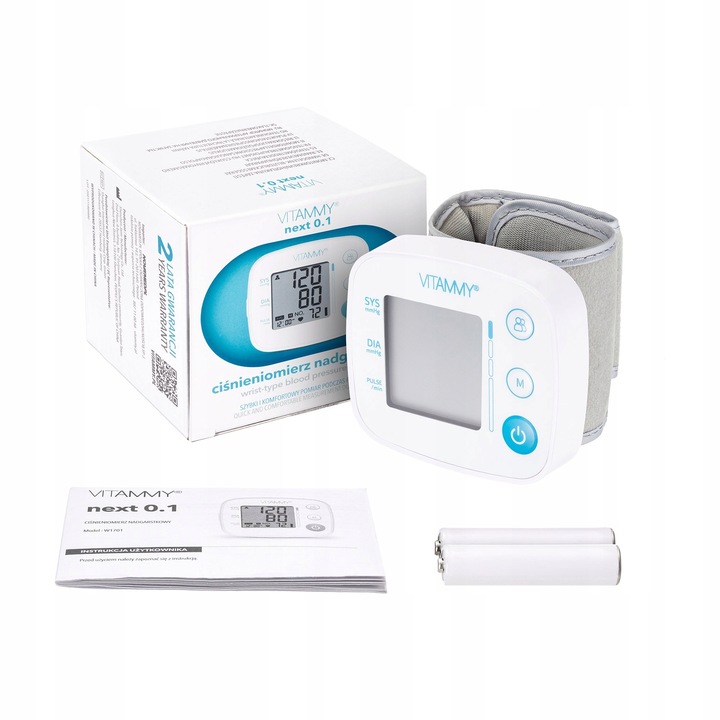CIŚNIENIOMIERZ NADGARSTKOWY VITAMMY NEXT 0.1 ARYTMIA DUŻY MANKIET