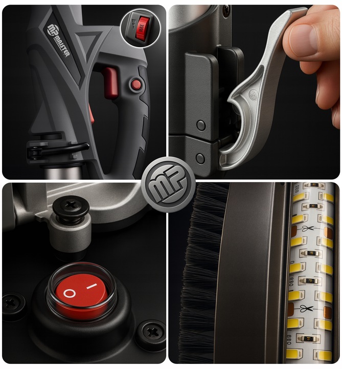 SZLIFIERKA ŻYRAFA GIPSU GŁADZI ŚCIAN TYNKÓW LED WALIZKA Majster PRO