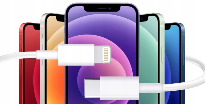 SZYBKI KABEL USB C LIGHTNING 1M DO iPHONE DO ŁADOWANIA SZYBKIE ŁADOWANIE