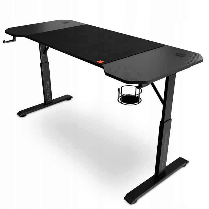 Biurko Gamingowe Regulowane 140x60cm Wysokość 56-79cm STRATOS TREX