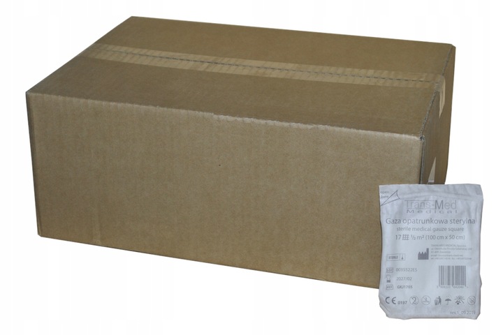 GAZA OPATRUNKOWA JAŁ EMTIM 17NITKOWA 1M2 100SZT