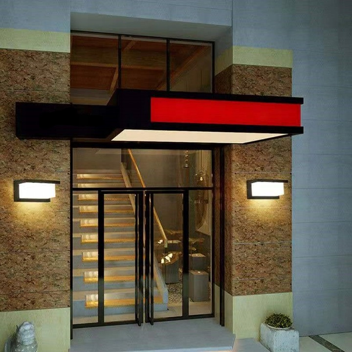 Lampa elewacyjna ogrodowa kinkiet zewnętrzny MODERN 12W LED czujnik