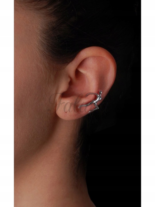 Kolczyk nausznica srebrna kobieta kn100 - 1g.